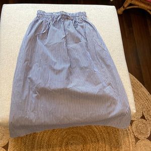 Tuckernuck Pinstriped midi skirt